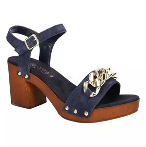 Van-Italy sandal by Bella Vita. Size 12W blue suede leather OBO